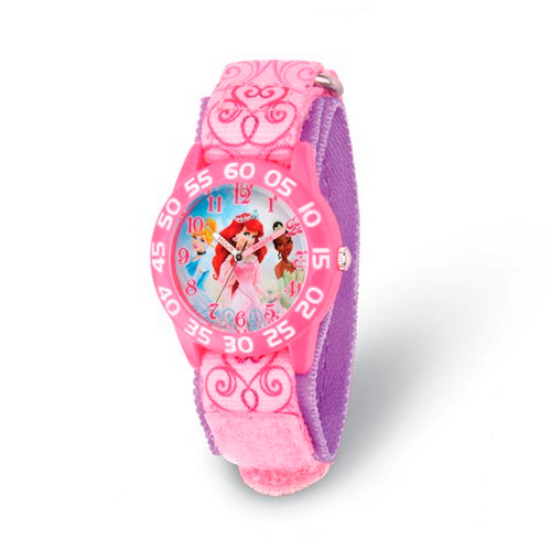 Disney Princess Pink Strap Time Teacher Watch