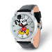 Disney Adult Size Mickey Mouse with Moving Arms Silver-tone Watch