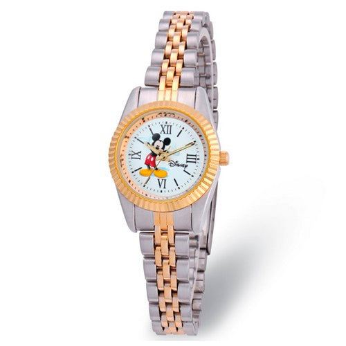 Disney Adult Size Two-tone Metal Mickey Mouse Watch