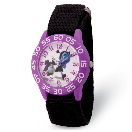 Disney Kids Vampirina and Wolfie Black Strap Acrylic Time Teacher Watch