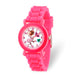 Disney Kids Fancy Nancy Pink Silicone Band Time Teacher Watch