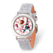 Disney Kids Fancy Nancy Glitter Leather Band Time Teacher Watch