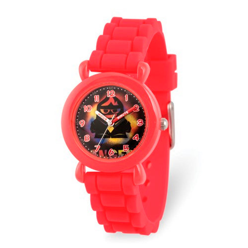 Disney Kids Inside Out Anger Red Silicone Band Time Teacher Watch