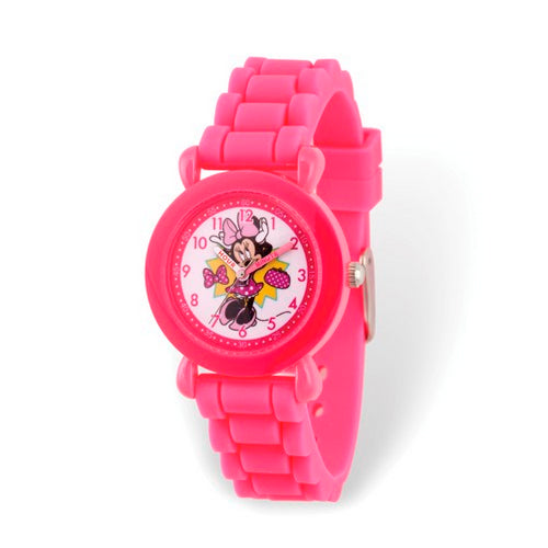Disney Kids Minnie Mouse Time Teacher Pink Band Watch