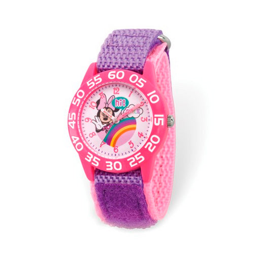 Disney Kids Minnie Mouse Rainbow Time Teacher Watch