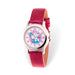 Disney Tween Minnie Mouse Silver-tone Dark Pink Band Watch