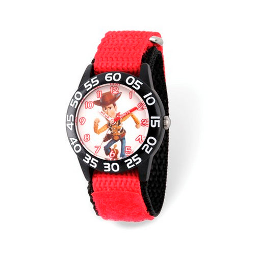 Disney Kids Toy Story Woody Time Teacher Red Band Watch