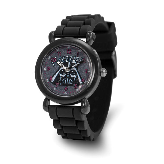 Star Wars Darth Vader Kids Black Silicone Time Teacher Watch1