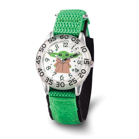 Star Wars The Child, Grogu Kids Green Nylon Time Teacher Watch