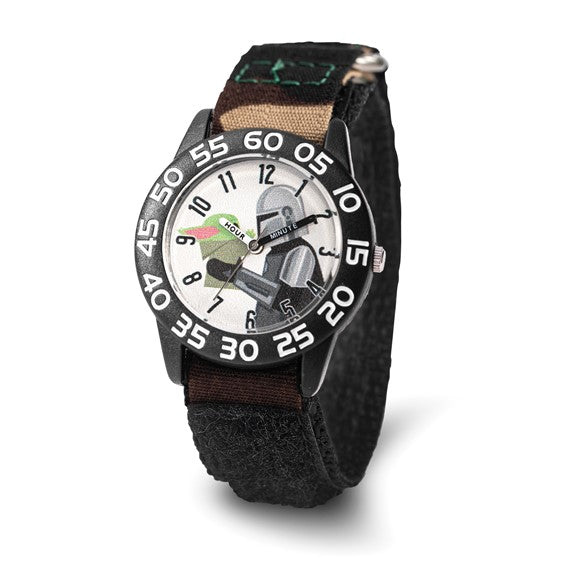 Star Wars The Mandalorian, The Child Kids Camo Nylon Time Teacher Watch