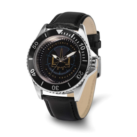 Star Wars Resistance X-Wing Fighters Men's Honorl Leather Watch