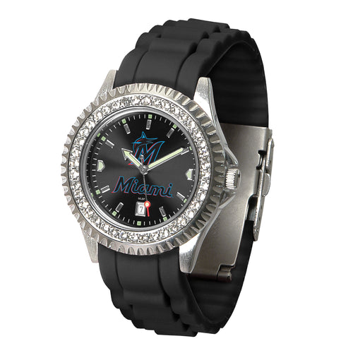 Gametime Miami Marlins Ladies Sparkle Watch