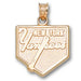New York Yankees Home Plate 14 kt Gold Pendant
