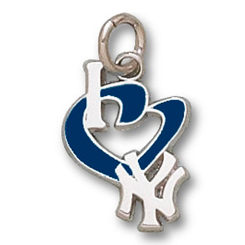 New York Yankees I Heart Logo with enamel Small Pendant