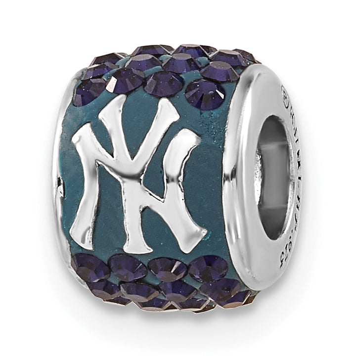 SSMLB New York Yankees Navy Blue Crystal Bead