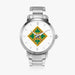 4th Infantry Division-46mm Automatic Steel Strap Silver Watch