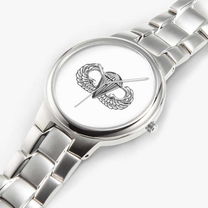 Basic Parachutist-Silver Stainless Steel Silver Quartz Watch