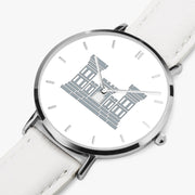 Perspective View - Combat Engineer Ultra Thin Watch (White Strap)