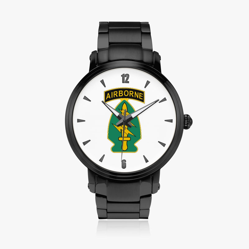 Special Forces Airborne-46mm Automatic Steel Strap Black Watch
