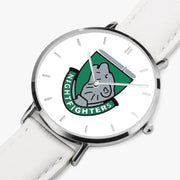 Perspective View - 101st Airborne Division Ultra Thin Watch (White Strap)