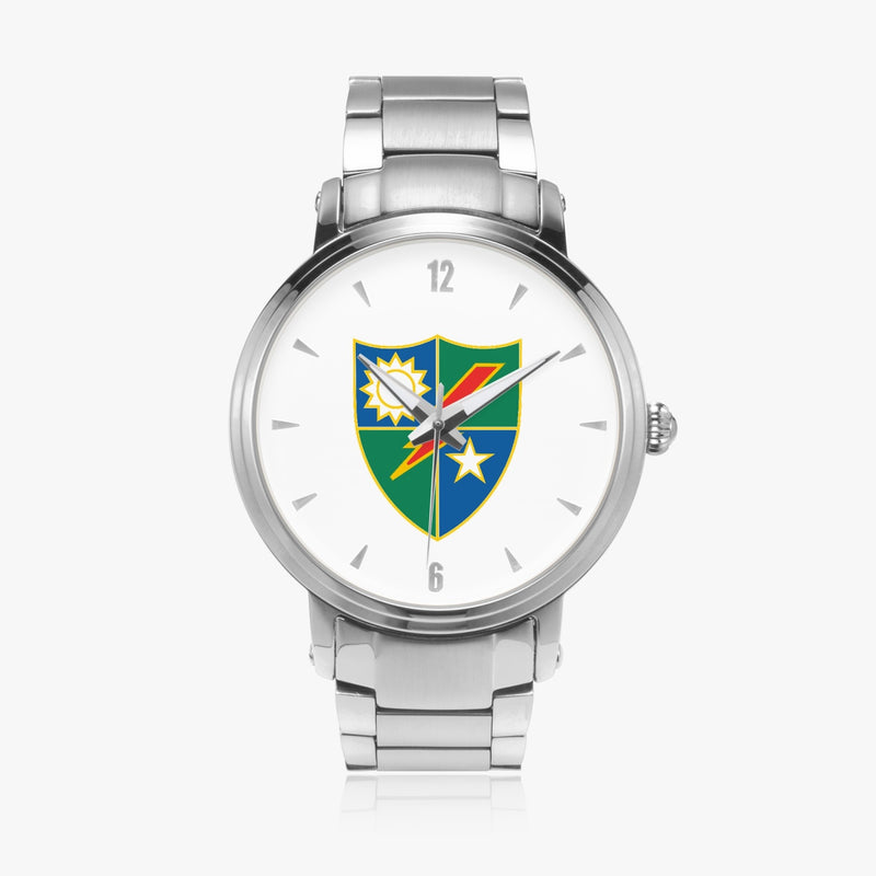 75th Ranger Regiment-46mm Automatic Steel Strap Silver Watch