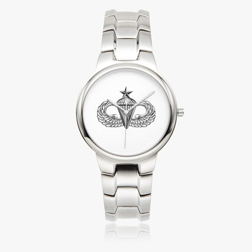 Senior Parachutist-Silver Stainless Steel Silver Quartz Watch