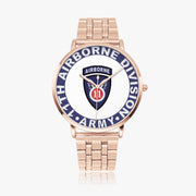 11th Airborne Division Goldtone Watch