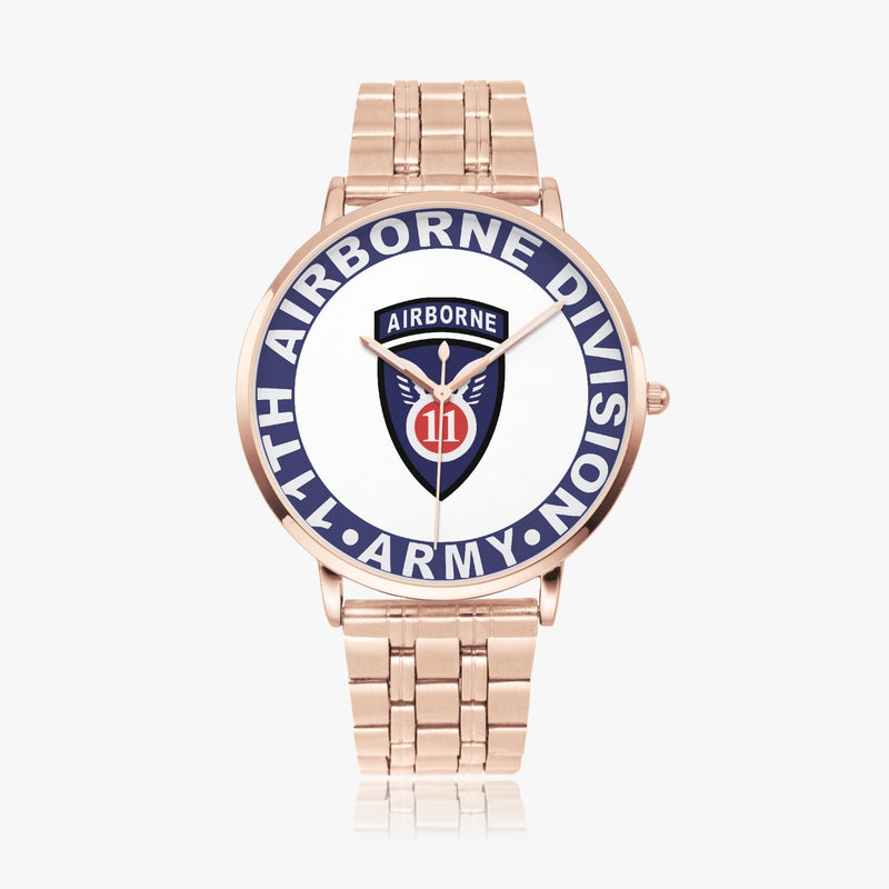 11th Airborne Division Goldtone Watch