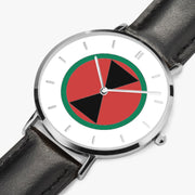 Perspective View - 7th Infantry Division Ultra Thin Watch (Black Strap)