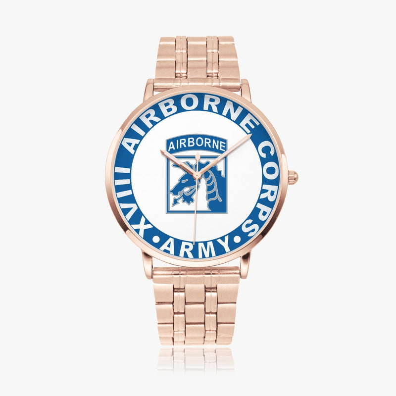 XVIII Airborne Corps Goldtone Watch