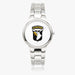 101st Airborne Division-Silver Stainless Steel Silver Quartz Watch