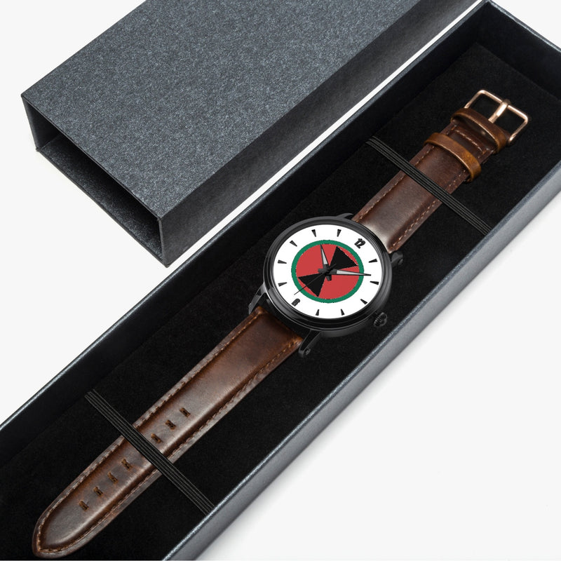 Watch Case with 7th Infantry Division-46mm Automatic Watch (Brown Strap)