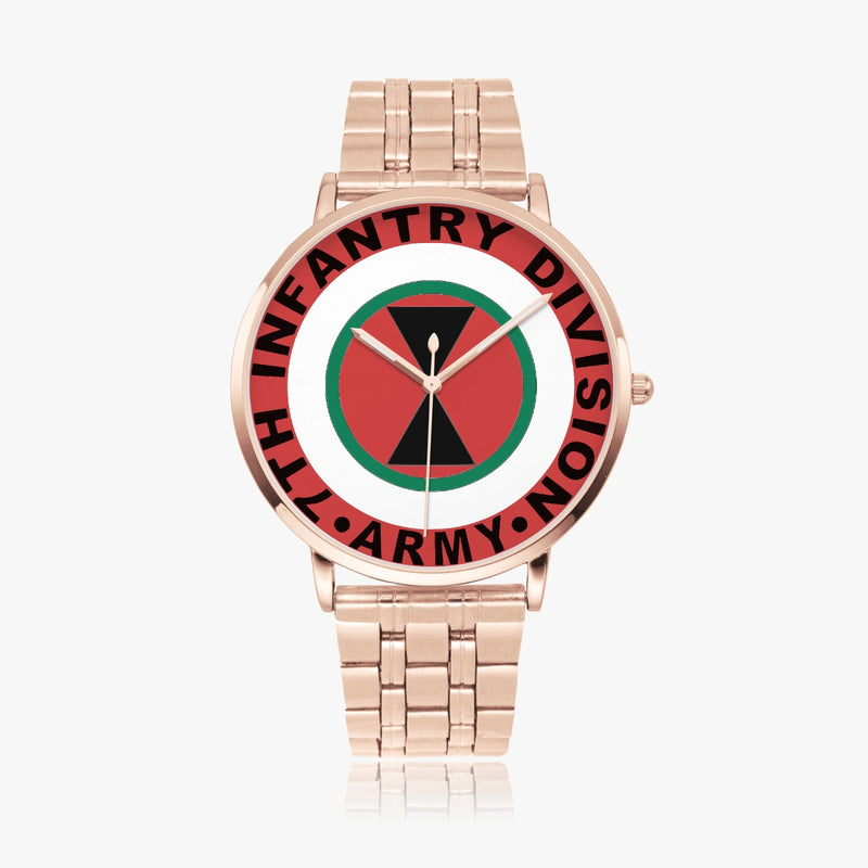 7th Infantry Division Silvertone Watch