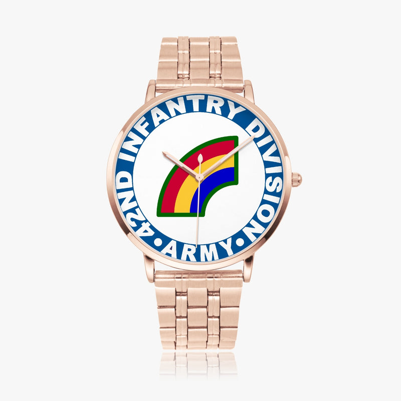 42nd Infantry Division Silvertone Watch