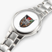 Top View - US Forces Afghanistan-Silver Stainless Steel Silver Quartz Watch