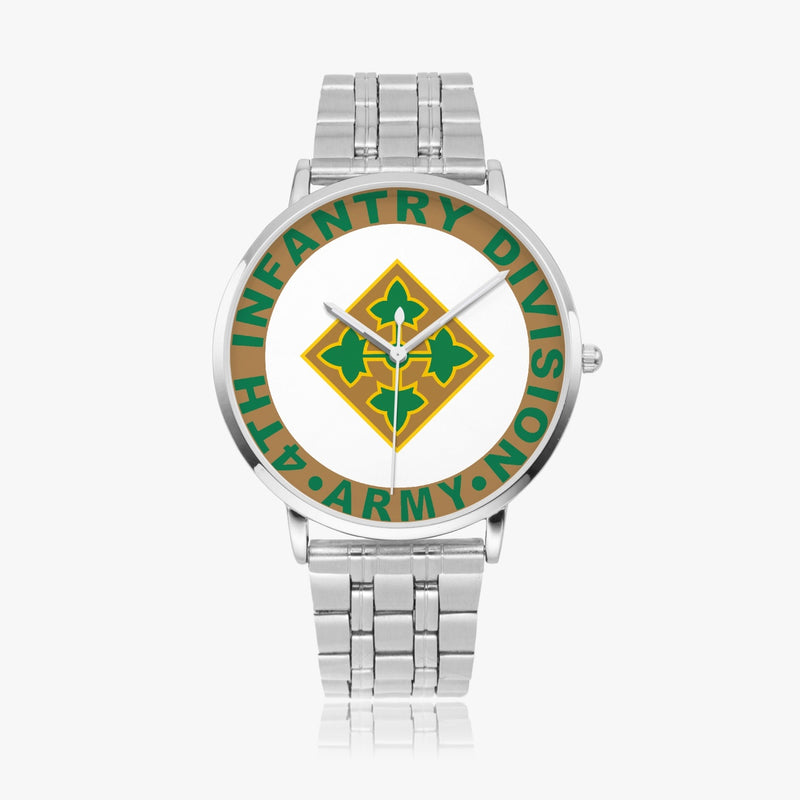 4th Infantry Division Silvertone Watch