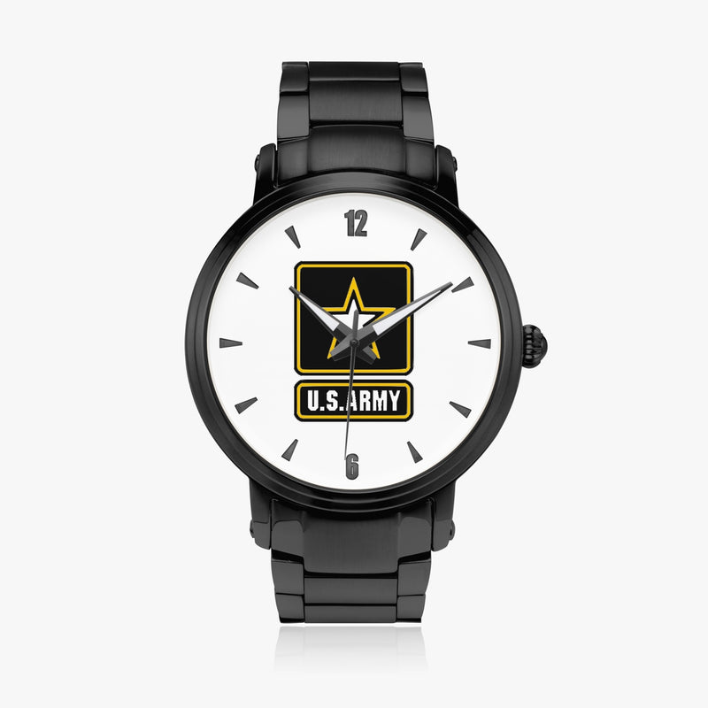 US Army-46mm Automatic Steel Strap Black Watch