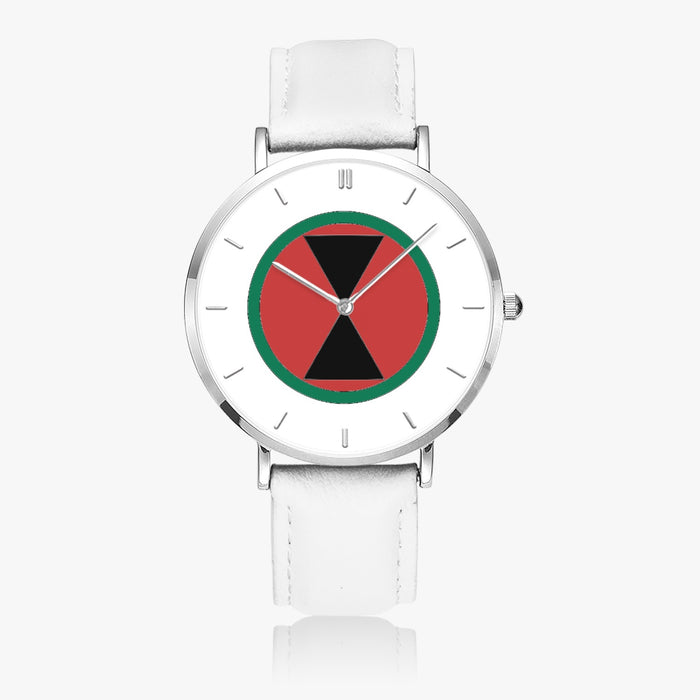 Top View - 7th Infantry Division Ultra Thin Watch (White Strap)