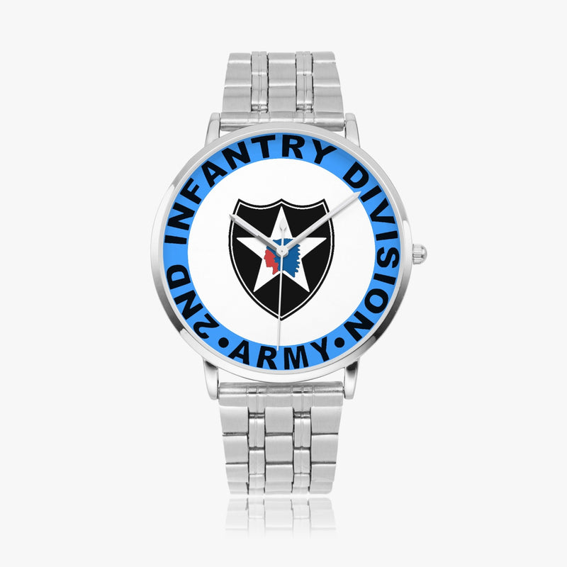2nd Infantry Division Silvertone Watch
