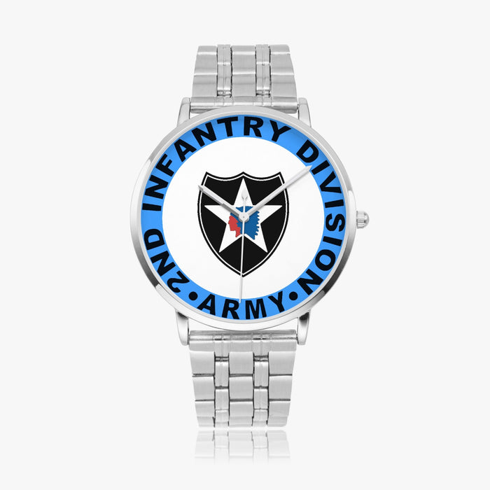 2nd Infantry Division Silvertone Watch