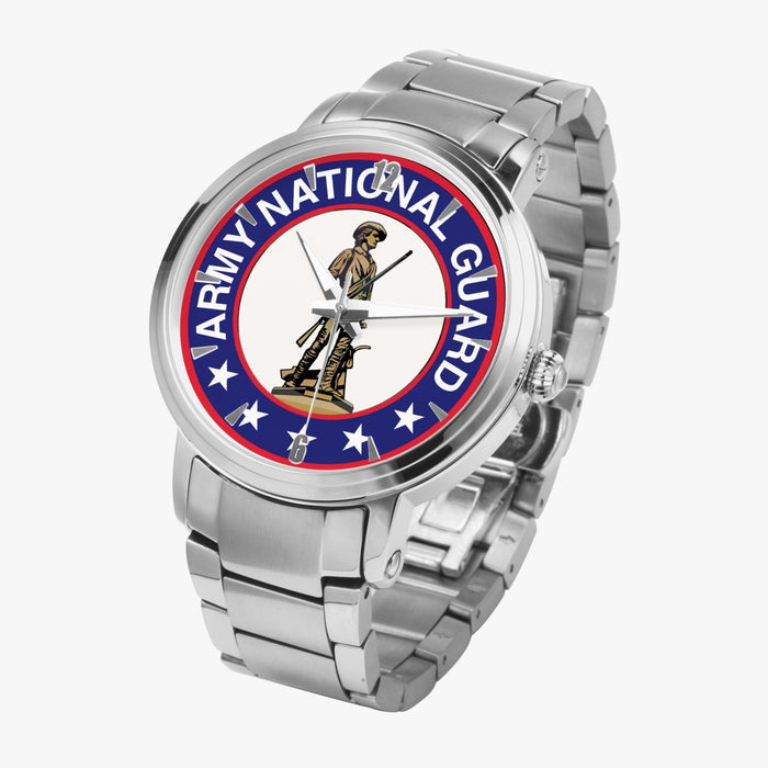 US Army National Guard-Steel Strap Automatic Watch