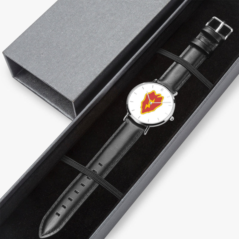 Watch Case with 25th Infantry Division Ultra Thin Watch (Black Strap)