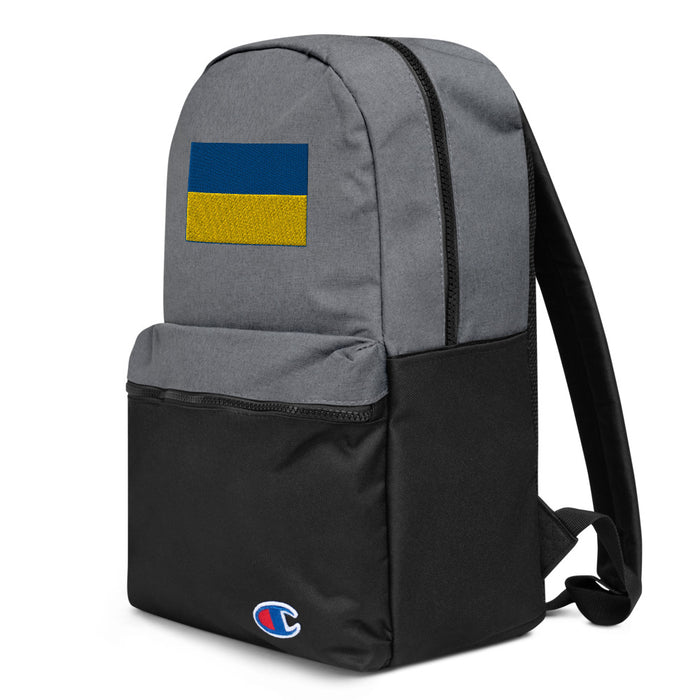 Ukrainian Flag Embroidered Champion Backpack