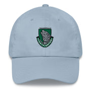 A light blue 104th Infantry Division Hat with the logo on the front.  The hat has a curved visor and an adjustable strap at the back.