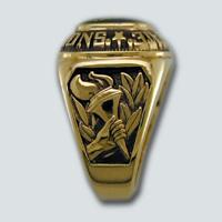 University of Miami Men's Large Classic Ring - Right Side