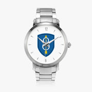 8th Infantry Division-46mm Automatic Steel Strap Silver Watch
