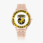 17th Airborne Division Goldtone Watch
