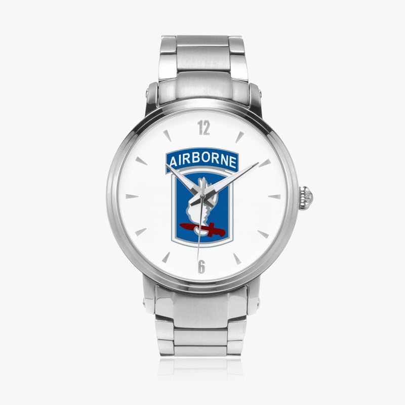 173rd Airborne Brigade-46mm Automatic Steel Strap Silver Watch