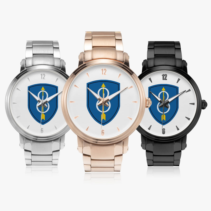 Family of 8th Infantry Division 46mm Automatic Steel Strap Watches