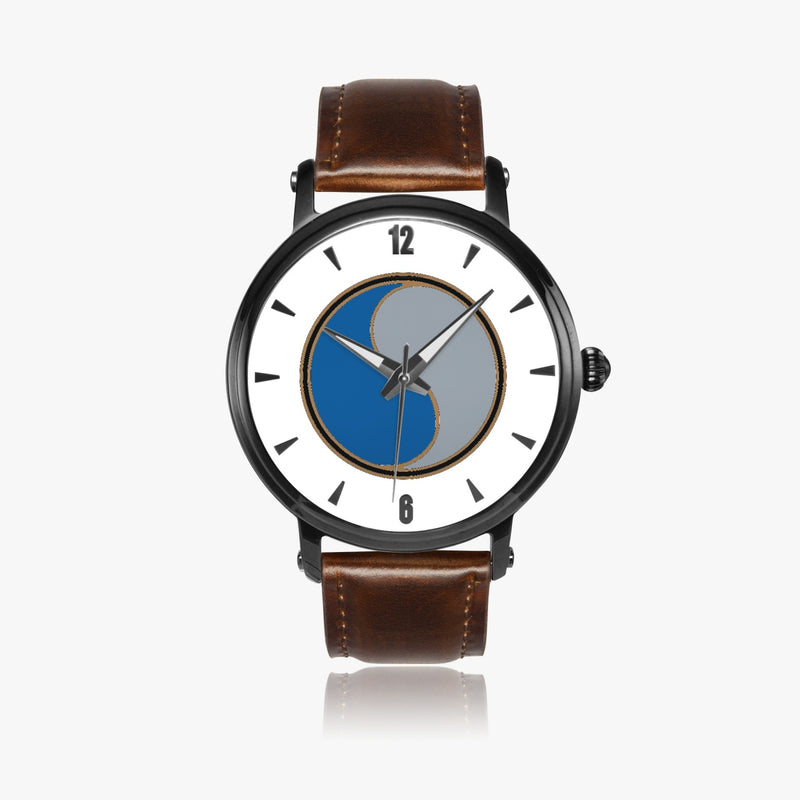 29th Infantry Division-46mm Automatic Watch with a Brown Leather Band